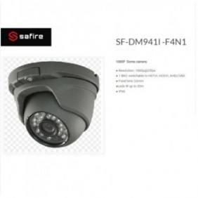 TELECAMERA MINI DOME IBR 1080P HDTVI HDCVI AHD CVBS 2.8MM SAFIRE SF-DM941I-F4N1