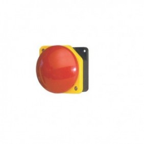 PULSANTE EMERGENZA A PARETE NC FUNGO ROSSO 90mm IP66 STAGNO GIOVENZANA PG1M9W01