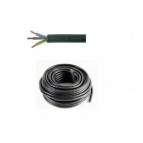 CAVO ELETTRICO SIMILGOMMA H05VV-F 3X1,5 NERO CON GIALLO VERDE 100M FANTON A10111