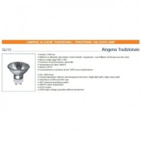 LAMPADINA ALOGENA PAR16 HALOREFL 230V 50W GU10 UVS LEUCI 850021.0101