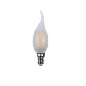 LAMPADINA LED E14 4W FILAMENTO CANDELA FIAMMA OPACO 3000K LUCE CALDA V-TAC 4477