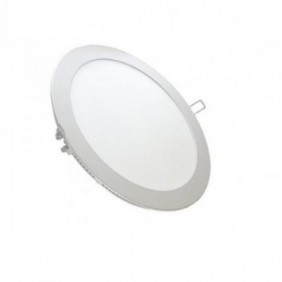 PANNELLO LED 18W TONDO LUCE BIANCA FREDDA 5700K C/ALIMENT. 120° FORO 20CM SECOM S1700011885