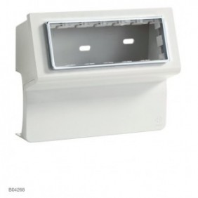 SCATOLA PORTA APPARECCHI SCN 6 AP W PEPITA CANALE 70X20 CORNICE TCN BIANCO BOCCHIOTTI IBOCO 04268