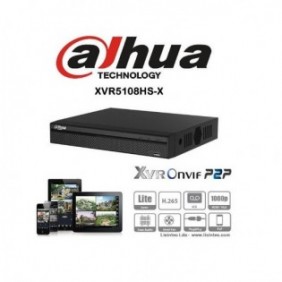 DVR TELECAMERE IBRIDO 5IN1 XVR HD 8 CH CVI AHD TVI CVBS 4IP DAHUA XVR5108HS-S2